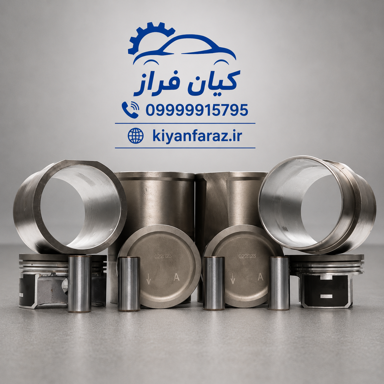 پیستون سایز استاندارد با بوش پلاتو و گژن پین موتور XUM پژو پارس (چهارعددی) ...