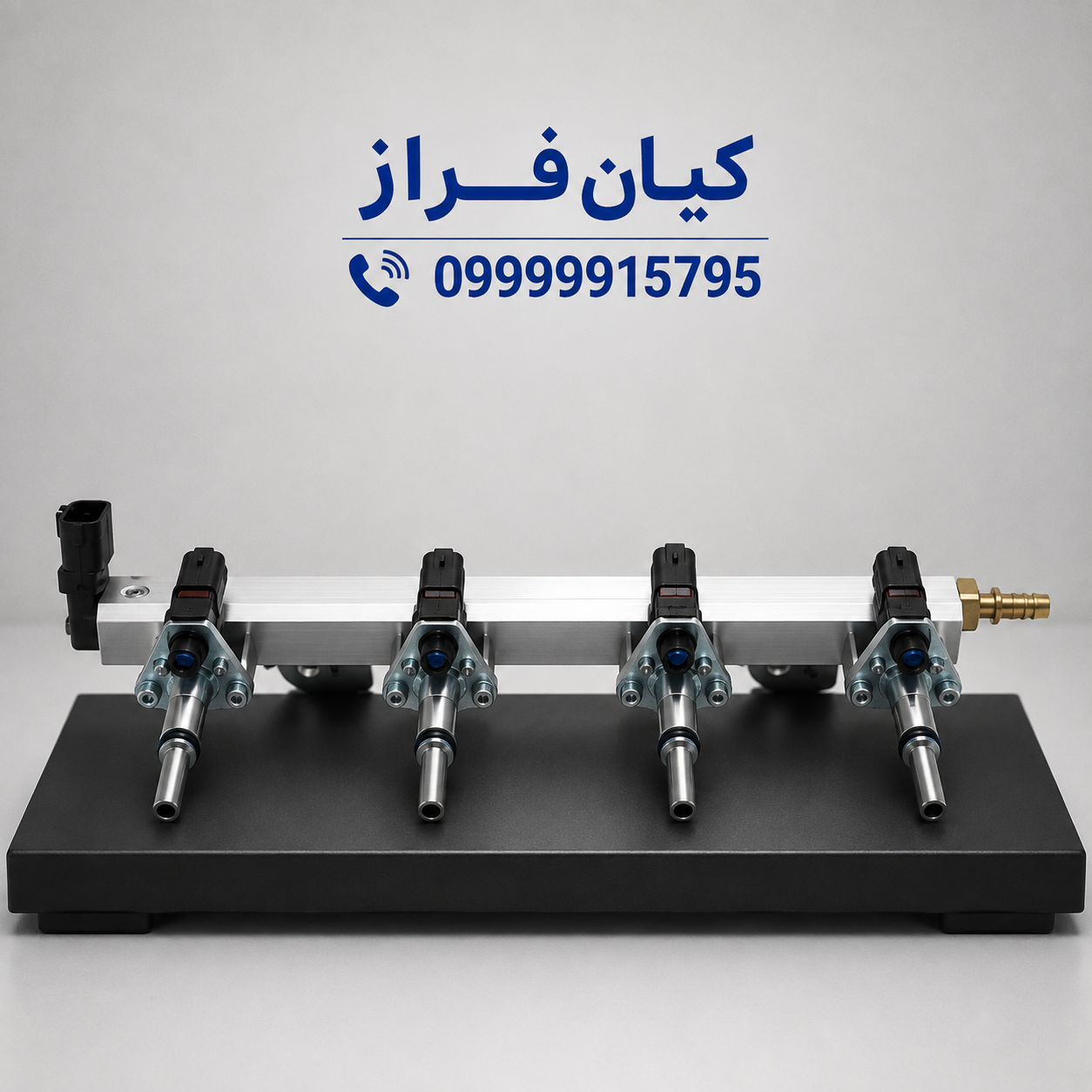 ریل سوخت گاز با انژکتور ماتریکس موتور EF7 سمند دوگانه‌سوز برند کروز