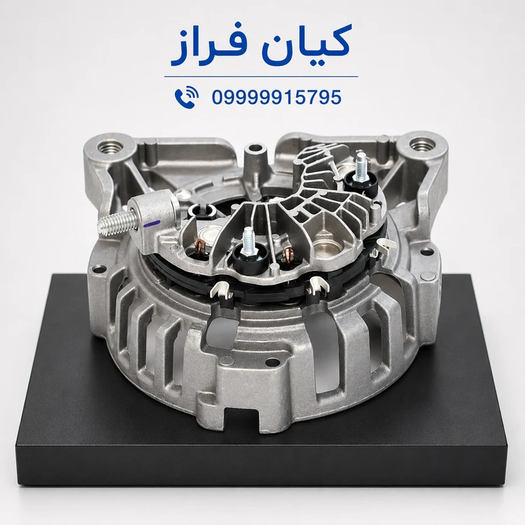 دیود دینام (رکتی فایر) و براکت پشت دینام پژو 405 موتور XU7 برند عظام