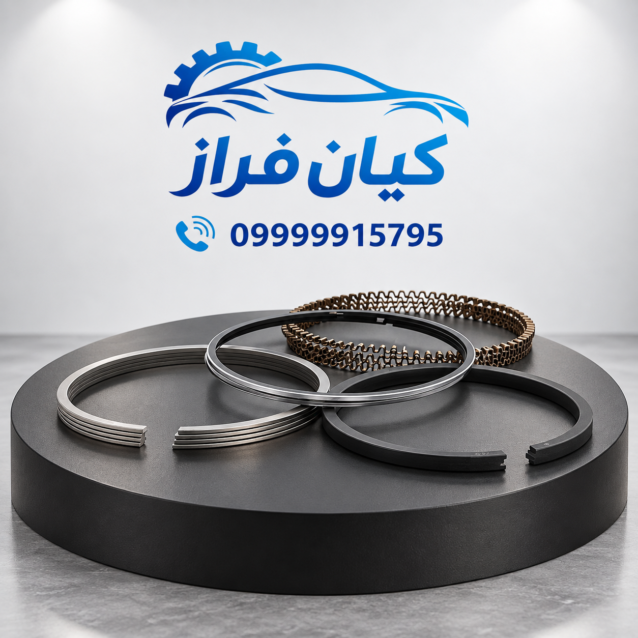 رینگ پیستون کامل استاندارد TP موتور XU7 سمند (دست 4 پیستون) برند عظام